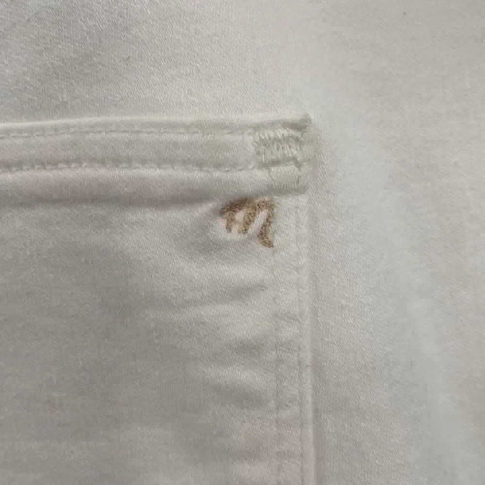 Madewell High Waist Button Fly Ankle Jeans Size 37 White NWT‎